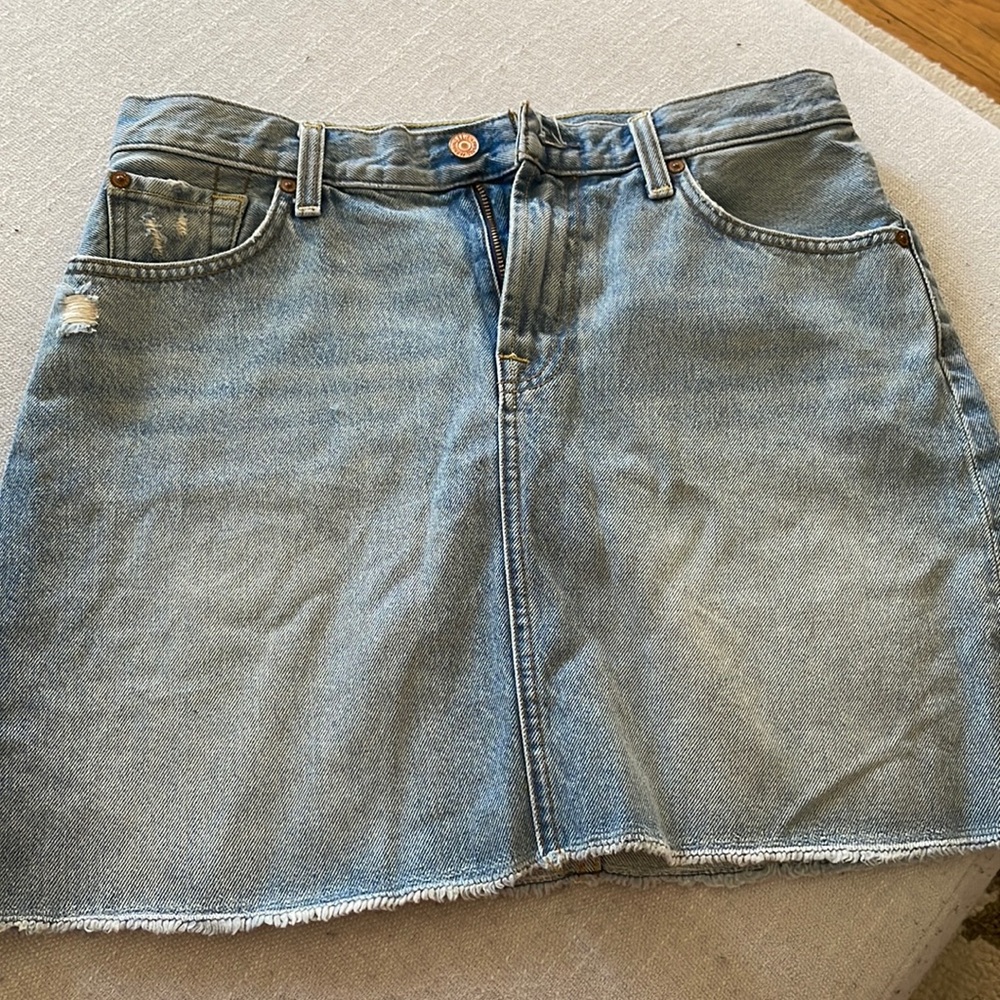 7 for all mankind Jean denim skirt 29